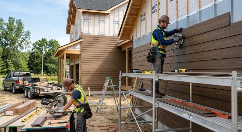 Faux Wood Siding Installation in Boston, MA
