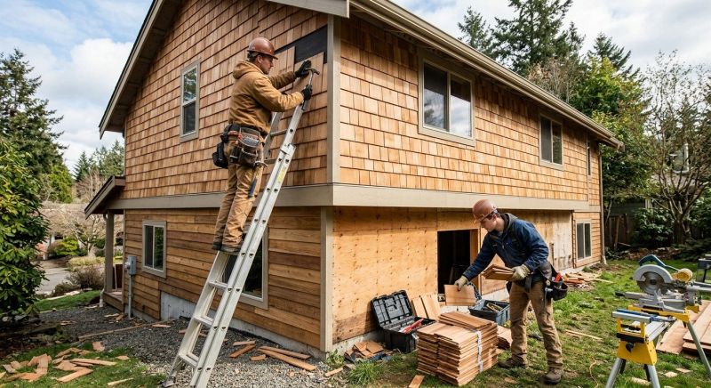 Hardwood Siding Installation in Boston, MA